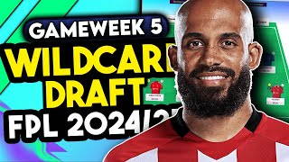 FPL GAMEWEEK 5 WILDCARD  BEST WILDCARD TEAM FOR GW5  Fantasy Premier League Tips 202425 [upl. by Ailyt]