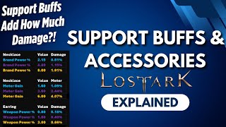 Lost Ark Explained Support Buffs and Accessories [upl. by Fillender]