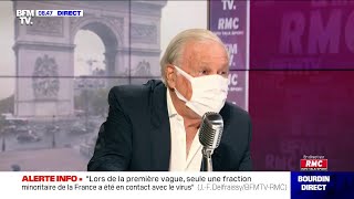 Vers un reconfinement  JeanFrançois Delfraissy répond sur RMC [upl. by Yrokcaz]