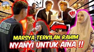 MARSYA TERKILAN RAHIM NYANYI UNTUK AINA   HAPPY BIRTHDAY RIQ amp SAM [upl. by Kobe528]