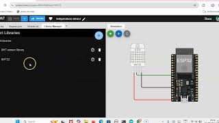 WOKWI ESP32 simulator with Temperature sensor [upl. by Llemert]