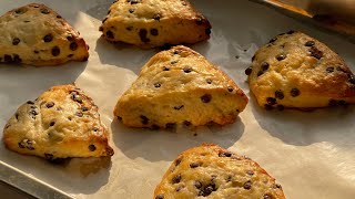 Amazing Chocolate Chip Scone Recipe The BEST Scone Recipe [upl. by Brandi]