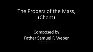 4th Sunday in Ordinary Time Year A Communion Antiphon Father Samuel F Weber [upl. by Eselahc192]