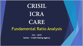 3 Credit Rating Agency  Fundamental Analysis  CRISIL  ICRA  CARE Ratings [upl. by Worrell]