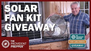 100K Subscriber Giveaway Western Harmonics 10Watt Solar Powered Fan Kit [upl. by Eninahpets]