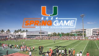 2024 Spring Game  Miami Hurricanes Football [upl. by Pettifer]