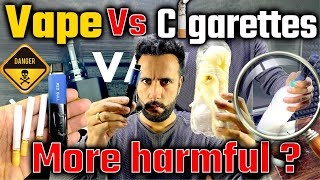 Vape vs Cigarettes I Science Experiment by Ashu Sir  Harmful Effects Of Smoking 😮 [upl. by Beverley]