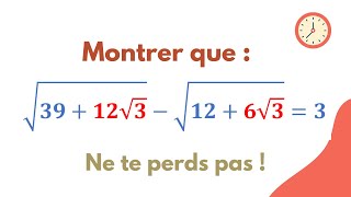 Montrer que cette somme vaut 3  Maîtrise lart de la transformation des radicaux doubles [upl. by Paderna]