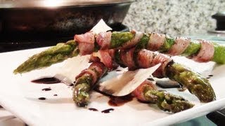 Bacon Wrapped Asparagus  NoRecipeRequiredcom [upl. by Hollie]