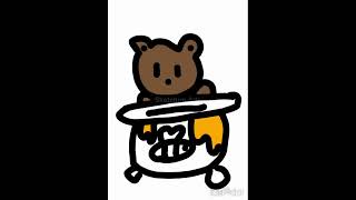 Honey Bear honey bear honeybear art drawing cute cuteanimals adorable [upl. by Dukie]