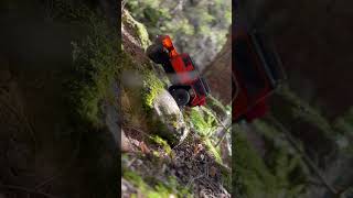 Climbing in Ovronnaz Traxxas TRX4M overlanding offroad rccar [upl. by Alleacim]