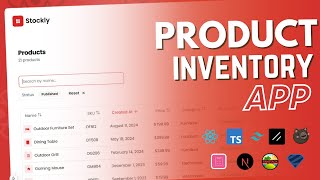 Build a Product Inventory App using React Table React Typescript and Shadcn UI [upl. by Refotsirhc170]