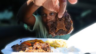 JAMAICAN OXTAILS RICE amp PEAS  AUTHENTIC JAMAICAN FOOD MUKBANG [upl. by Albrecht]