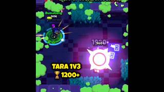 Tara 1v3 Düello 🏆1200 dumagang brawlstars shorts [upl. by Idnerb]