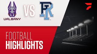 Highlights UAlbany vs Rhode Island Football  2024 CAA [upl. by Ledah]