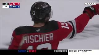 Nico Hischier Goal 1  Buffalo 10424 [upl. by Accber]