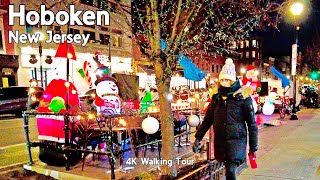 Places to Eat in Hoboken  NJ  4K Walking Tour [upl. by Kask]