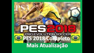 PS3 PES 2018 COMPLETO BAIXA EM PKG  OPTION FILE ATUALIZADO 2024  SAVEDATA  PACOTE DE DADOS 401 [upl. by Enytsuj]