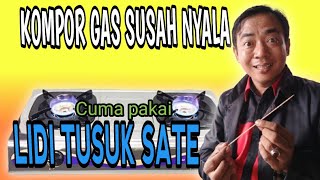 WAJIB TAU ‼️ Cara mengatasi kompor gas susah nyala  ternyata gampang banget [upl. by Sirkin]