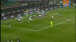 david beckham goal free kick against genoa  ac milan 1  0 genoa  2812009 [upl. by Lucian603]