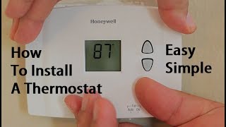 How To Install Replace A Thermostat [upl. by Bencion]