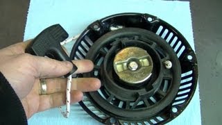 HOW TO  Generator Pull Cord Repair [upl. by Ayhdiv272]