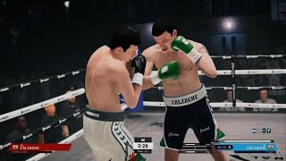 Undisputed Boxing JOE CALZAGHE vs JOE CALZAGHE multiplayer gameplay [upl. by Leora]