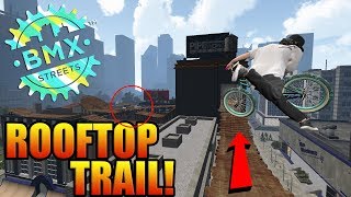 HIDDEN Rooftop Trail amp SKATEPARK PIPEWORKS City For BMX Streets PIPE CRAZY [upl. by Maurie]