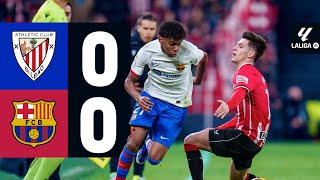 ATHLETIC CLUB 0 vs 0 FC BARCELONA  LALIGA 202324 MD27 [upl. by Annoerb]