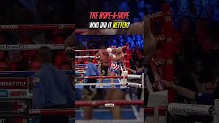 The RopeADope WHO DID IT BETTER❓❓❓ ropeadope muhammadali tysonfury boxing defense [upl. by Furgeson]