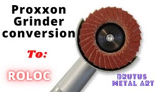 How to convert a Proxxon angle grinder to the ROLOC system [upl. by Aidin562]