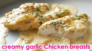 Creamy garlic chicken breasts in 10 minutes [upl. by Araet453]