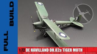 Full Build  Airfix Tiger Moth in 172 Scale [upl. by Herschel830]