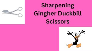 Sharpening Gingher Duckbill Scissors [upl. by Bessy168]