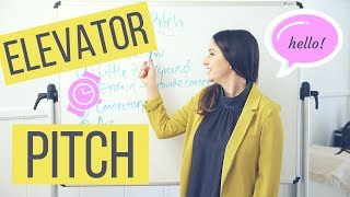 How To Create Your 30 Second Elevator Pitch  The Intern Queen [upl. by Zed]