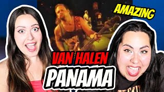 REACTION to Van Halen  Panama   Two Sisters REACT [upl. by Airdnat]