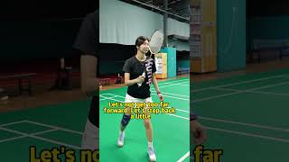 How to prevent a sneak attack in the backfield🏸badminton sports [upl. by Scevour]