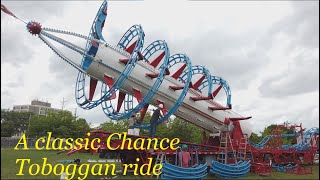 chance toboggan a classic carnival ride by chance manufacturing [upl. by Aynik]