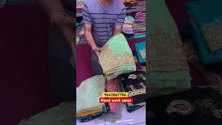 Sale hand work sareewholsale saree market Suratshree kamdhanu group surat [upl. by Turtle791]