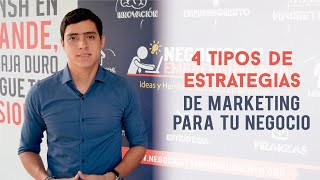 4 Tipos de Estrategias de Marketing para tu Negocio [upl. by Ollehcram]