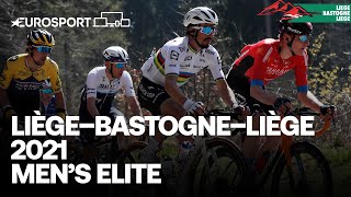 Liège–Bastogne–Liège 2021  Elite Men’s  Highlights  Cycling  Eurosport [upl. by Bunker]