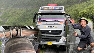 Rescue and replace the springs for the trailer on the lonely tree pass in Yen Minh [upl. by Aynatan]