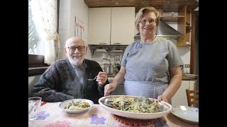 LINGUINE VONGOLE E CIME DI RAPA  RICETTA DELLA NONNA MARIA [upl. by Nosnehpets]