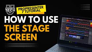 Propresenter Tutorial How to use the Stage Screen [upl. by Ykcub]