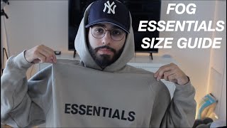 FEAR OF GOD ESSENTIALS SIZE GUIDE AND FIT [upl. by Reisman]