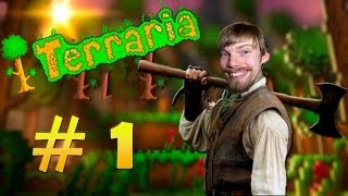 Terraria 1  БОРОДАТЫЙ ПЕРЕЦ ПОСТРОИЛ ДОМ [upl. by Giza107]