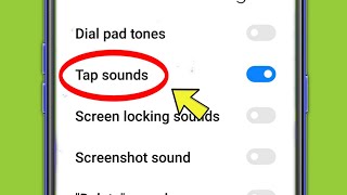 Screen Touch Sound  Tap Sound Setting  Redmi Note 11 Pro [upl. by Eaj]