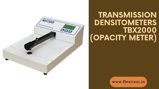 Transmission Densitometers TBX2000 OPACITY METER  Flexitest [upl. by Eilyab]