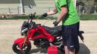 Siphoning gas out of the Honda Grom [upl. by Areikahs493]