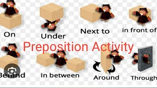 Preposition Activity Easy way of teaching position words Fun with position words [upl. by Booker]